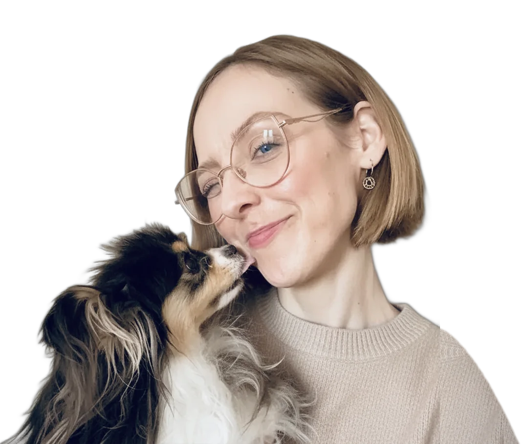 Elleta McDaniel with her dog Bella
